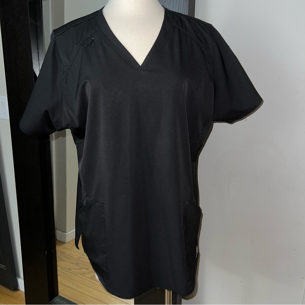 Carhartt Women’s Force Liberty V-Neck Scrub Top Black XL Multi-Pocket